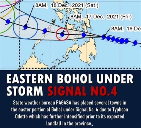 bohol signal number today|Signal No. 4 up due to stronger Typhoon Odette .